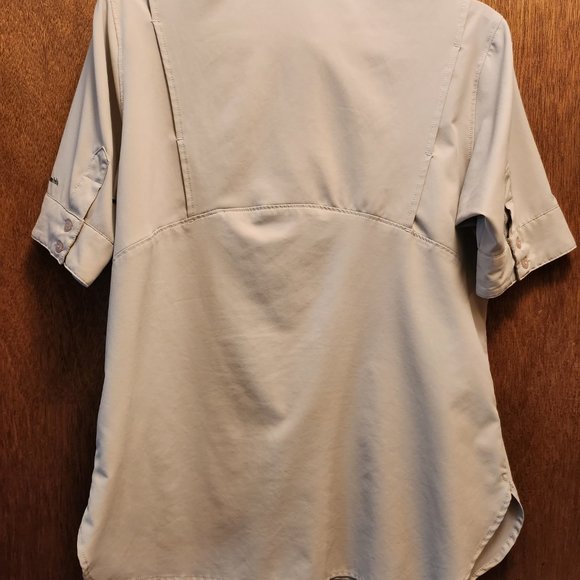 Columbia 3/4 Sleeve Button Down Shirt - Women's - Fossil - Small - Picture 6 of 8